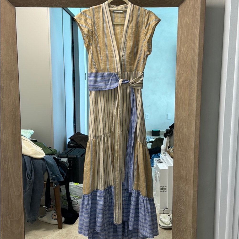 Sandro paris high low cotton dress